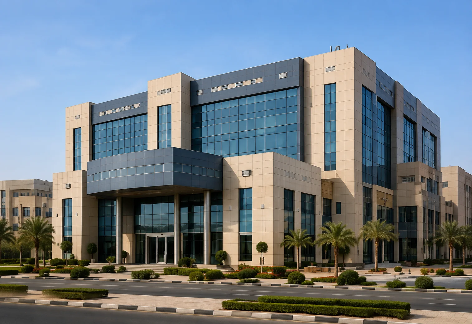 موقع عمل ومعدات بناء تابعة لمشاريع إيليت للمقاولات